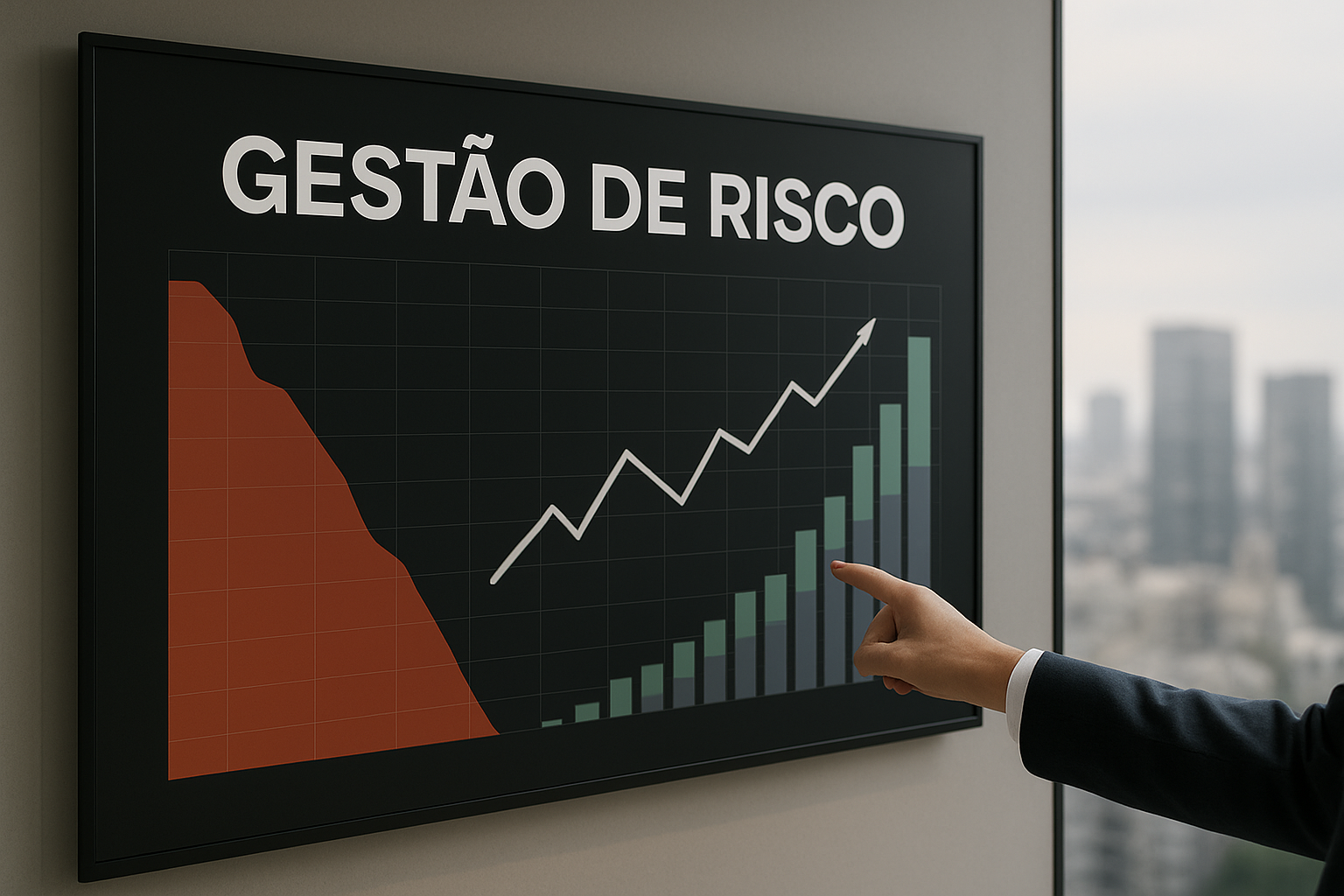 Gráfico ilustrando a importância da gestão de risco no day trade para alcançar consistência nos resultados.